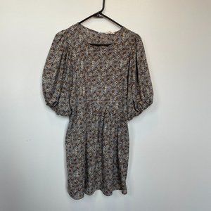 entro Floral Puff Sleeve Dress